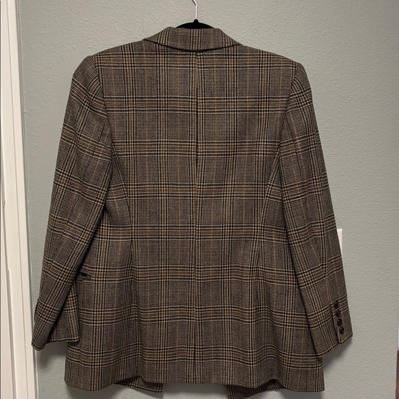 Vintage Glen Plaid Double-Breasted Blazer Embassy Row Women’s Size: 4 - Picture 2 of 6